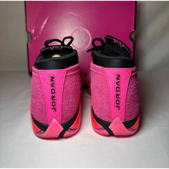 Size 7 - Nike Wmns Air Jordan 14 Retro Low Shocking Pink Ships Now - Picture 5 of 12